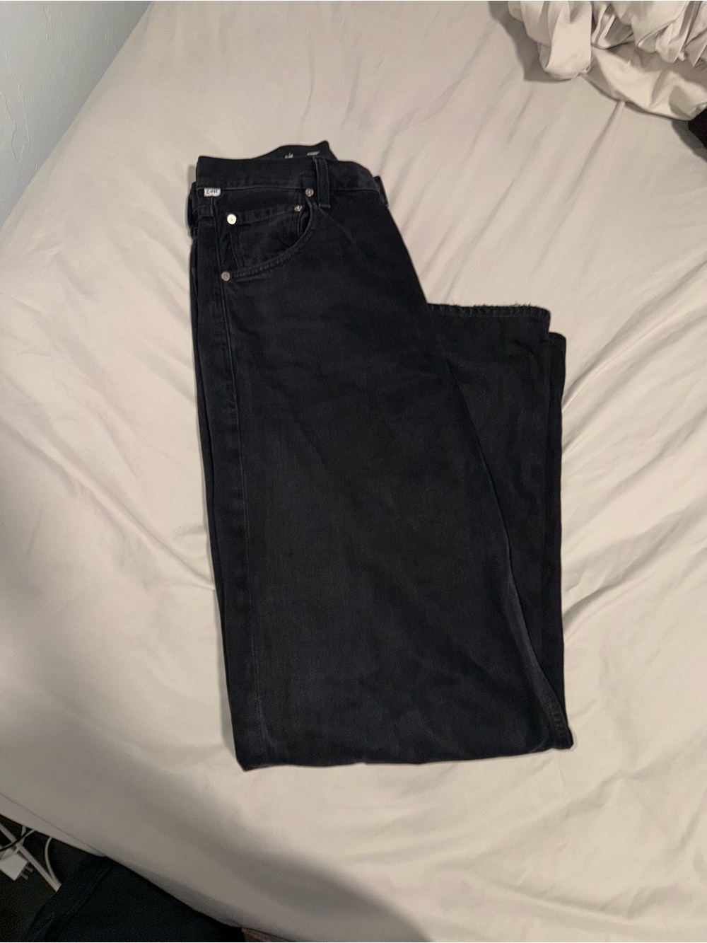 Citizens Of Humanity Ayla Black Wide Leg Jeans